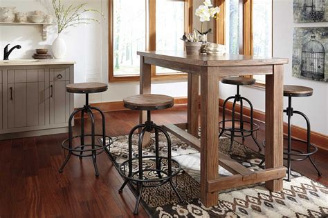 Dining cart bar serving cart rolling utility with 3 drawers, towel bar and cabinet, lockable wheels home kitchen carts $ 269 99 /carton. Pinnacle Dining Room Bar Table by Ashley at Gardner-White