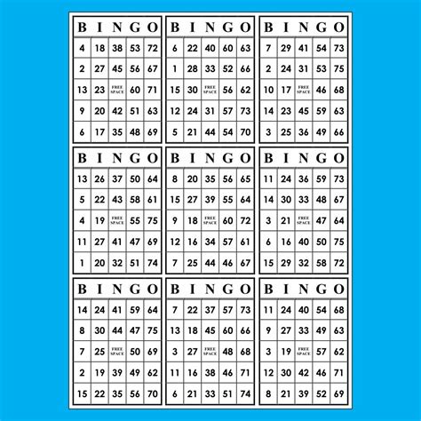Printable Bingo Paper