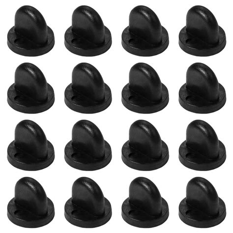 Rubber Pin Backs Black Pvc Pin Keepers Pin Cap Replacement For Uniform