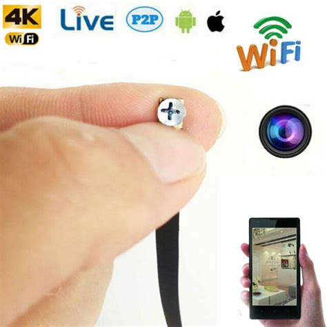4k mini spy hd hidden screw camera wifi wireless home security ip monitoring dvr ebay