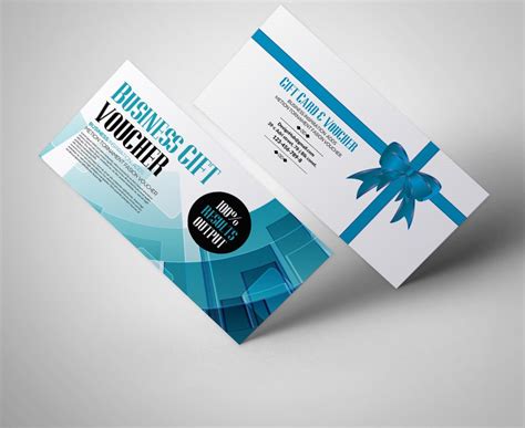 Vistaprints' gift certificates can be personalized by using the company's templates with the brand's logo, text and photos. Business Gift Voucher Template ~ Card Templates ~ Creative ...