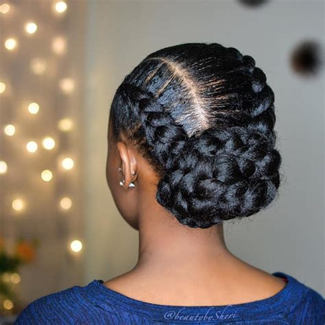 Jumbo Feed In Braids With A Bun Simple Beautiful And Elegant