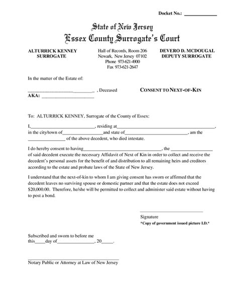 Fill Free Fillable Essex County Surrogate S Court PDF Forms