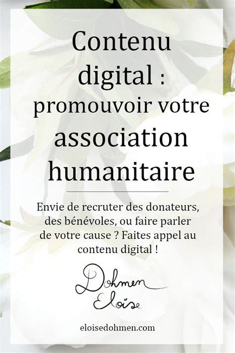 Faites la promotion de votre association humanitaire grâce au contenu