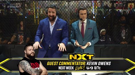 Next Week S Wwe Nxt To Feature Kevin Owens As Guest Commentator Won F4w Wwe News Pro