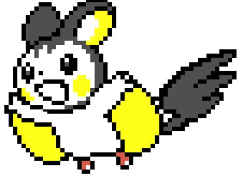 When designing a new logo you can be inspired by the visual logos found here. Emolga (Pokemon) | Pixel Art Maker
