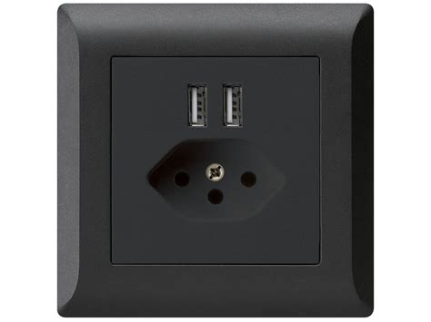 Das günstigste angebot beginnt bei chf 5. UP-Steckdose 2×USB & T13 KLI 2400mA schwarz ...