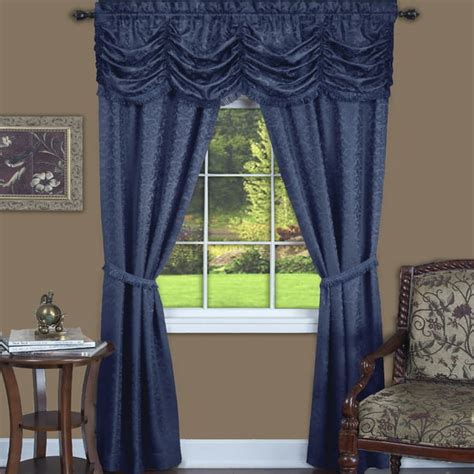 Powersellerusa 5 Piece Complete Window Curtains Set With Panels