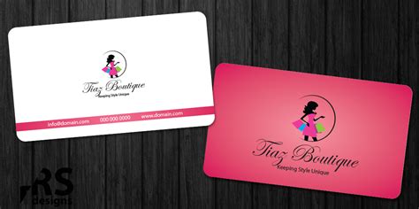 Boutique Business Card Design For Tiaz Boutique By Rs Designs Design