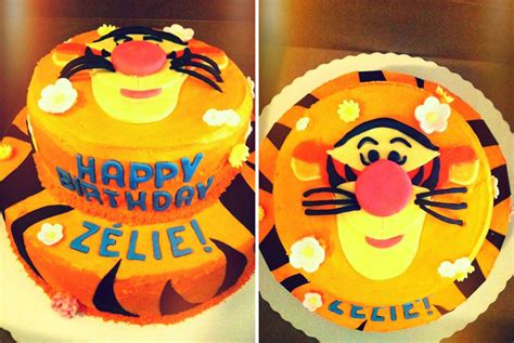Tigger Birthday Cake With Sprinkles On Top