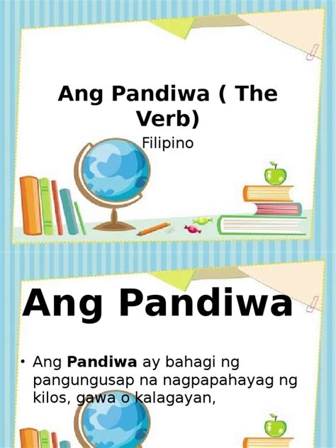 Ang Pandiwa The Verb Pdf