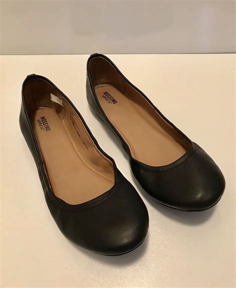 Mossimo Womens Black Ballet Flats Size 11w Euc Fashion Clothing