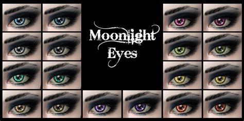 Mod The Sims Moonlight Eyes 18 Colors
