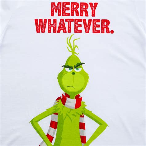 The Grinch Boys Merry Whatever Tee White Big W