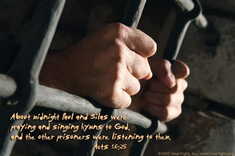 Acts 1625 Illustrated Imprisoned But Free — Heartlight® Gallery