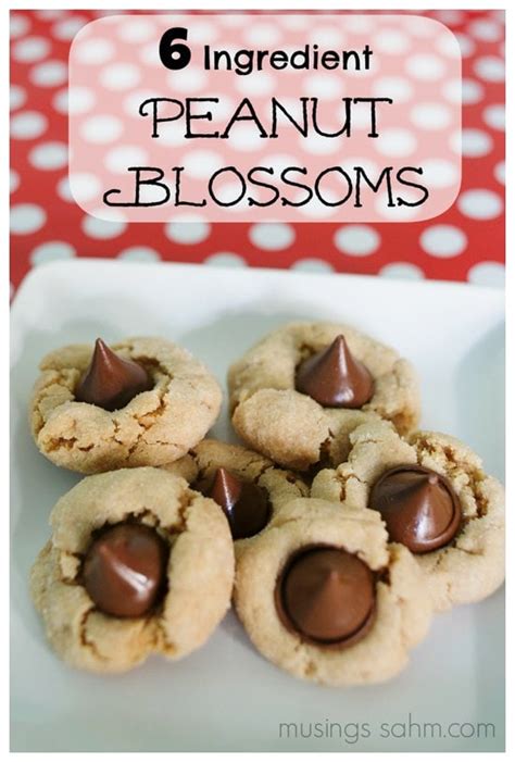 Easy 6 Ingredient Peanut Blossom Cookie Recipe Cooking With Kids
