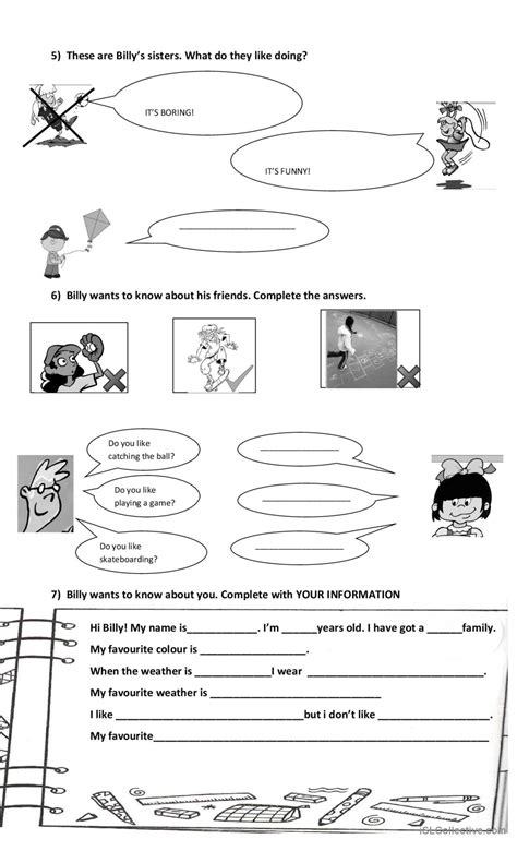 Test On Like Ing And Present Continu English Esl Worksheets Pdf Doc