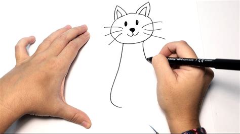 Cómo Dibujar Un Gato Paso A Paso Dibujos Fáciles De Animales Para