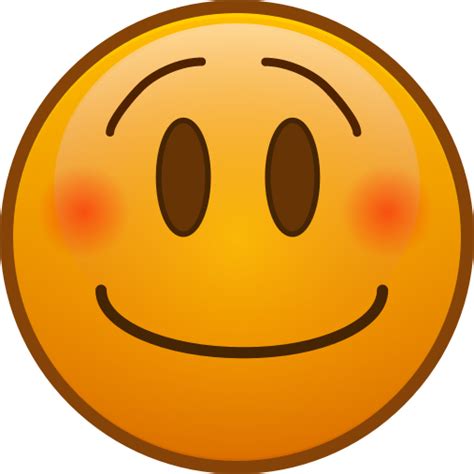 Bashful Emoji Face Clip Art Library