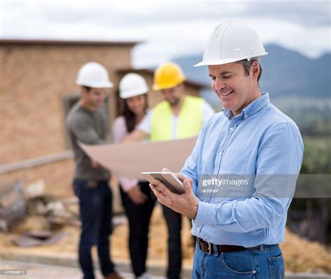 Architect At A Construction Site High Res Stock Photo Getty Images