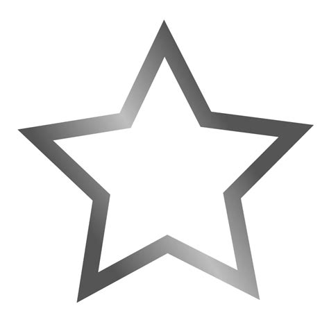 Silver Star Png 4