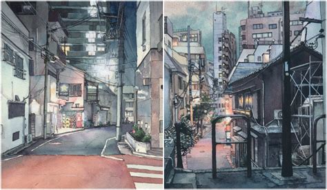Watercolors Bring The Streets Of Tokyo To Life All About Japan