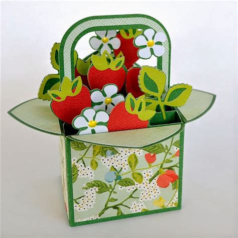 This is a commercial and personal use svg file and it's perfectly compatible with cricut explore, silhouette cameo, brother scan n cut, sizzix eclips, sure cuts a lot etc. Capadia Designs: Strawberry Box Card from SVG Cuts