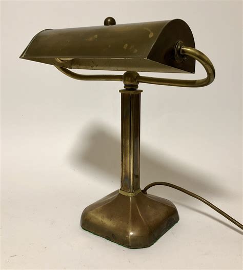 Original Antique Brass Bankers Desk Lamp Because You Dont Do New