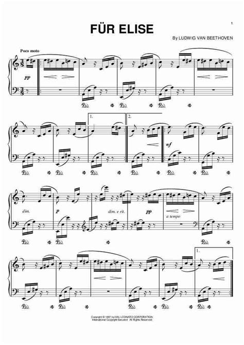 It has not been changed, however, to keep it simple. Fur Elise Piano Sheet Music With Letter Notes