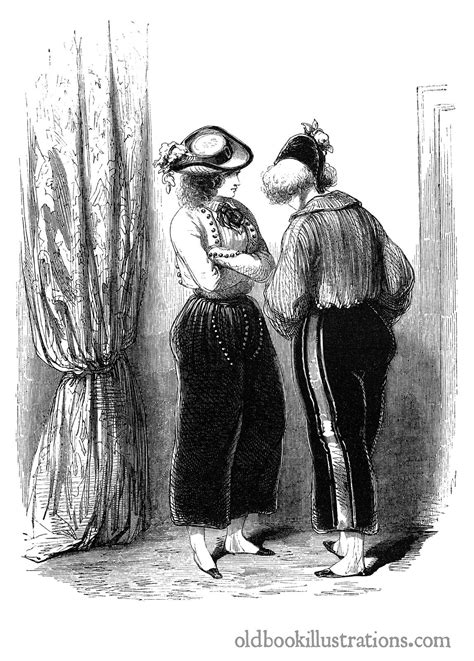 Private Conversation Old Book Illustrations
