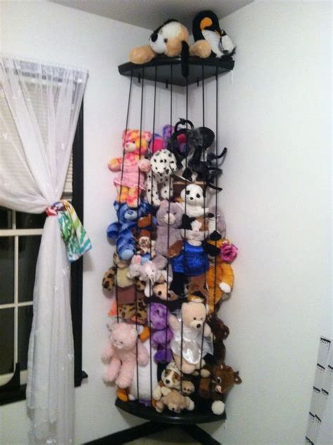 Both these thumbtack and tape wall art ideas are genial. The Most 31 Cool Stuffed Animal Storage Ideas to Inspire ...