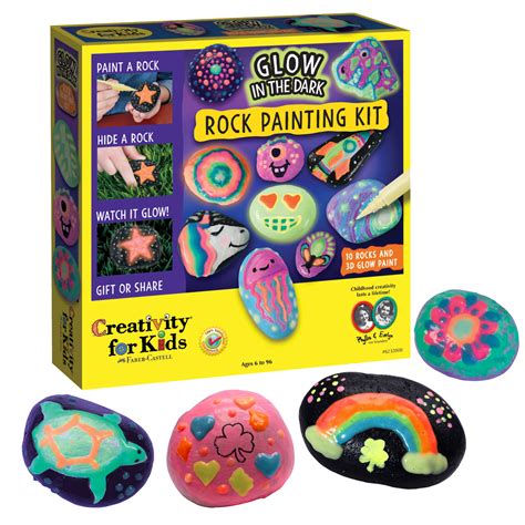 Creativity For Kids Glow In The Dark Rock Painting Kit