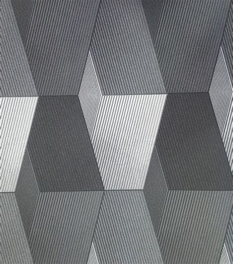 Light And Dark Grey Modern 3d Patterned Wallpaper X156