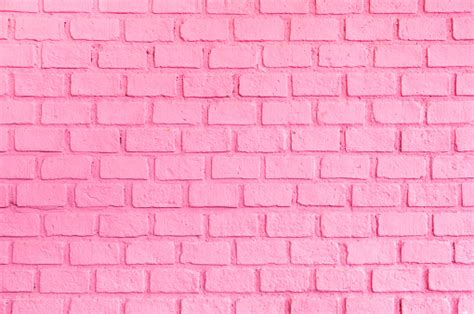 Pastel Pink Ordered Brick Wall Texture Backgroundbackdrop For Lady Or