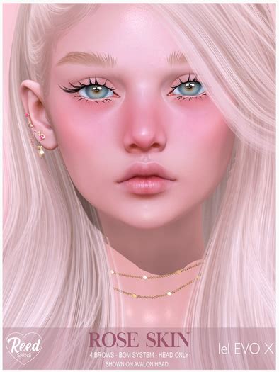Second Life Marketplace Reed Skin Rose Lelutka Evo X Fatpack