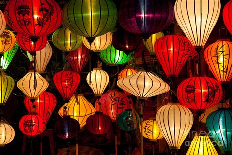 Asian Silk Lanterns Photograph By Fototrav Print Fine Art America