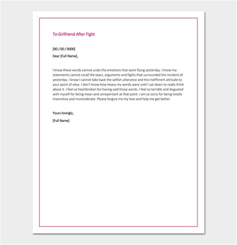 apology letter template  samples examples formats