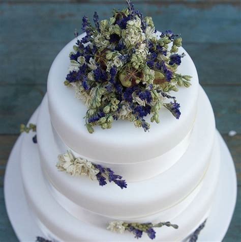 Artificial flowers and plants is what we do! Provence Dried Flower Cake Decoration By The Artisan Dried ...