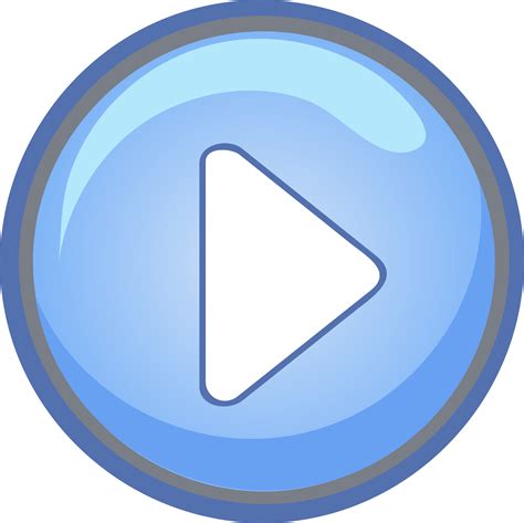 Download Hd This Free Icons Png Design Of Blue Play Button Pressed Transparent Png Image