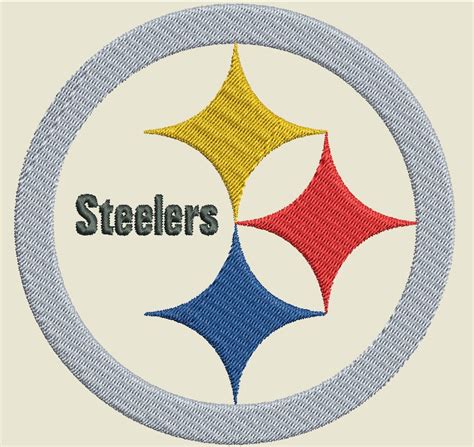 Nfl Pittsburgh Steelers Logo Embroidery Design In Pes Vp3 Jef Etsy