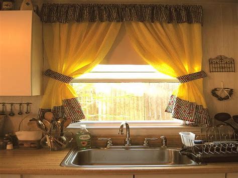 Some dry and wet things can take place there. Kitchen Curtain Ideas