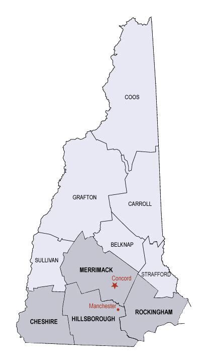 Map Of Southern Nh