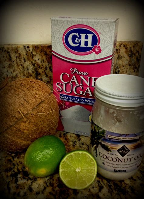 Check spelling or type a new query. Do-It-Yourself Coconut & Lime Sugar Scrub