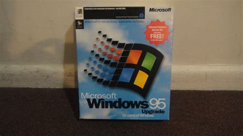 Microsoft Windows 95 Upgrade Cd Rom Edition Big Retail Box Authentic