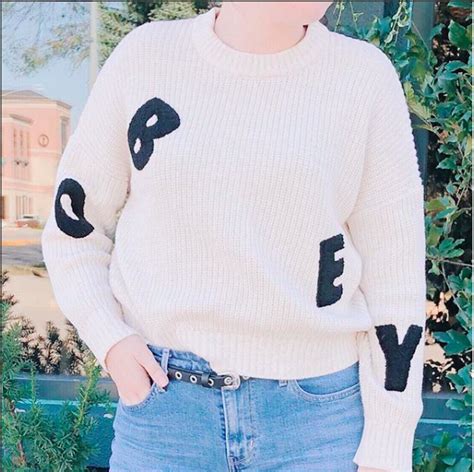 Obey Jumbled Sweater Sweaters Sweaters For Women Women