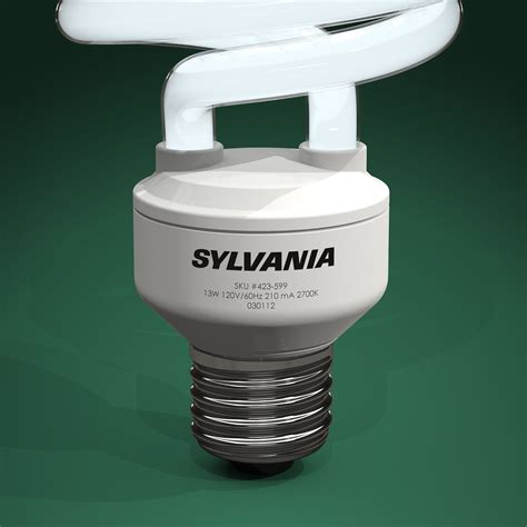 The united states environmental protection agency encourages people if disposed of wrong, pieces of mercury in a cfl light bulb can end up in the environment. Compact fluorescent light bulbs - CFLs free 3D Model ...