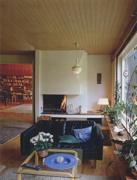 The interior of a private house on mäntyrinne. Paradise Backyard: Alvar Aalto - Houses | Home, House interior, Interior design