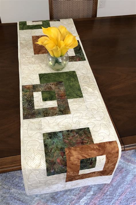 Table runners may lean more traditional in nature, but the chilewich vinyl table runner puts a modern twist on the classic decor piece. Batik table runners - Modern Batik Table Runner, Handmade ...