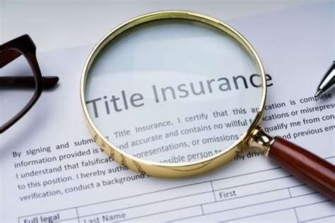 What Does Title Insurance Cover Through Most Insurance Companies