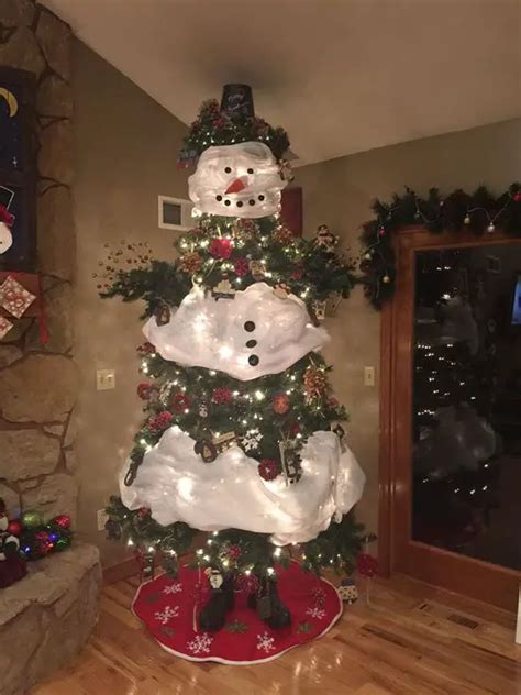 15 Snowman Christmas Tree Diy Decorations And Ideas Guide Patterns